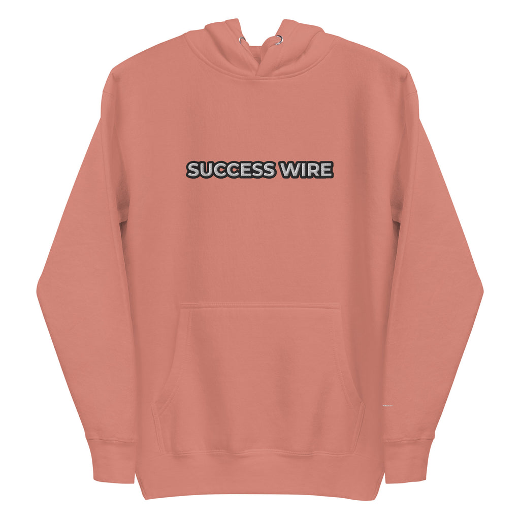SUCCESS WIRE Embroidered Black/White Logo Hoodie for Women (12 Color Variants)