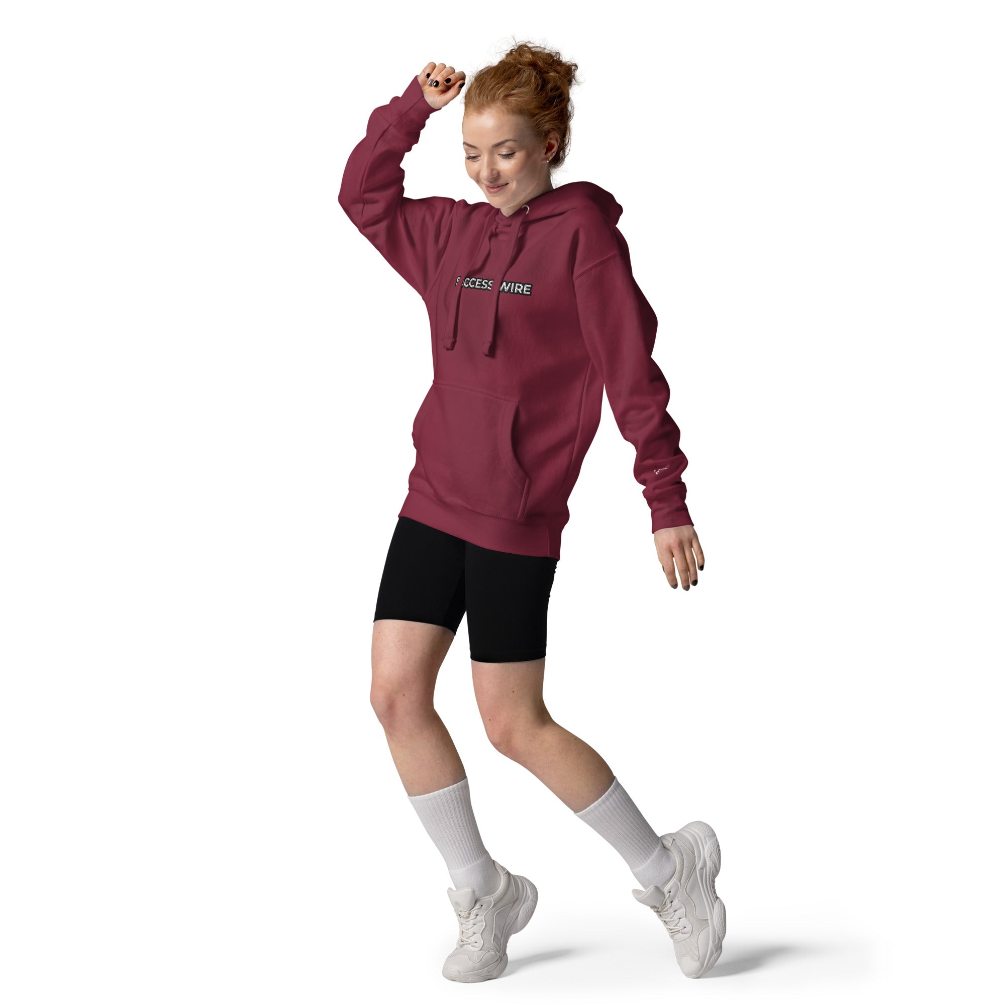 SUCCESS WIRE Embroidered Black/White Logo Hoodie for Women (12 Color Variants)