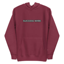 Load image into Gallery viewer, SUCCESS WIRE Embroidered Black/White Logo Hoodie for Women
