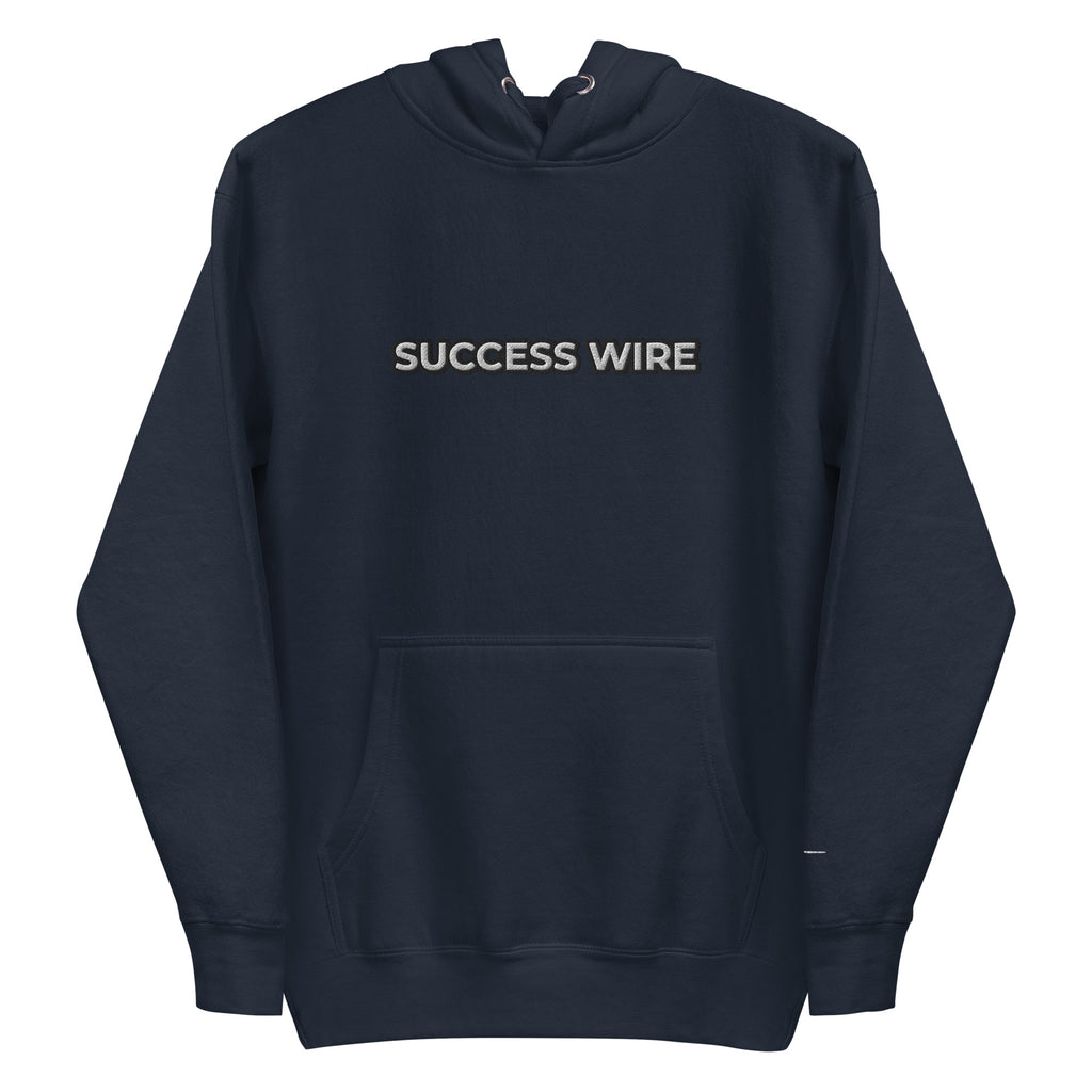 SUCCESS WIRE Embroidered Black/White Logo Hoodie for Women (12 Color Variants)