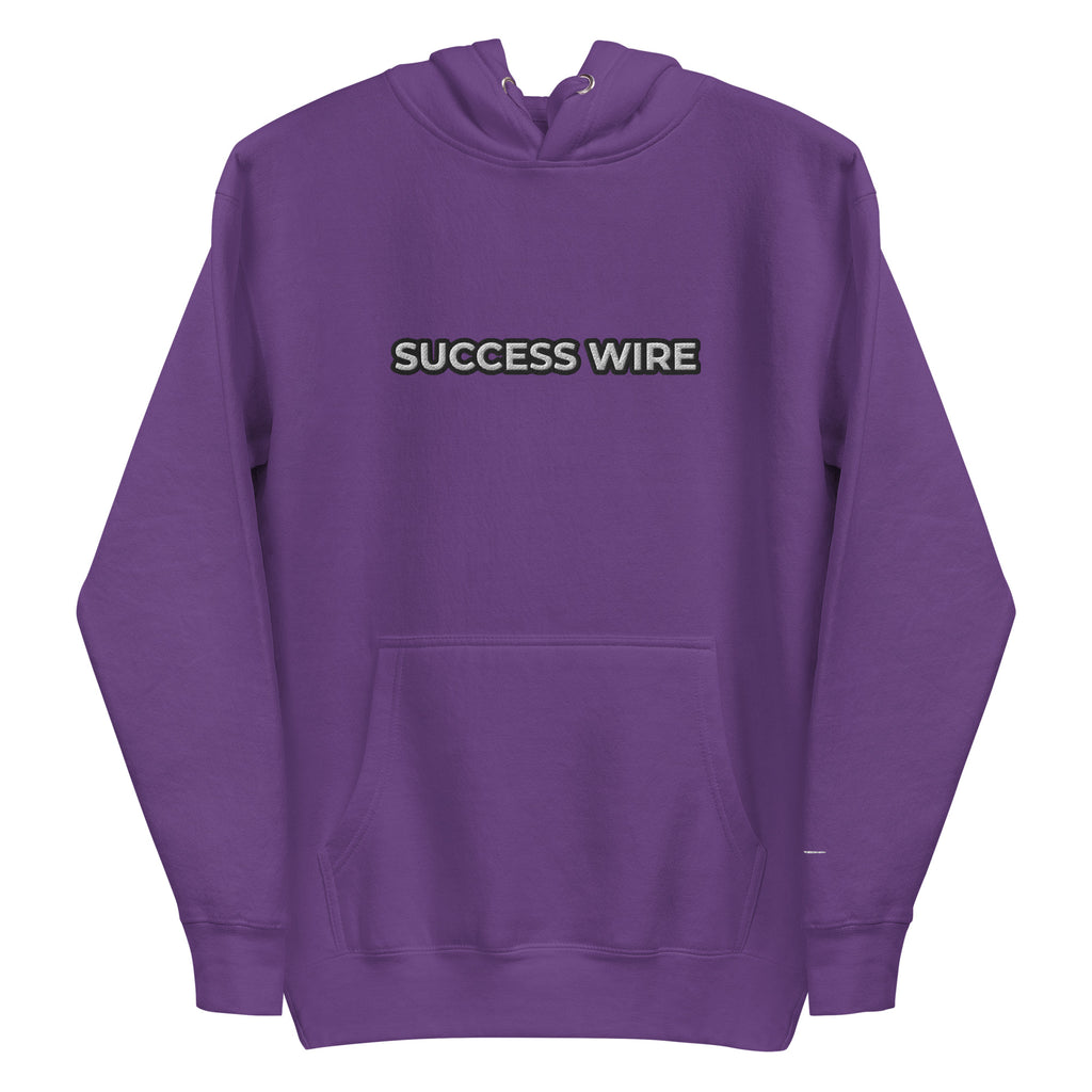 SUCCESS WIRE Embroidered Black/White Logo Hoodie for Women (12 Color Variants)