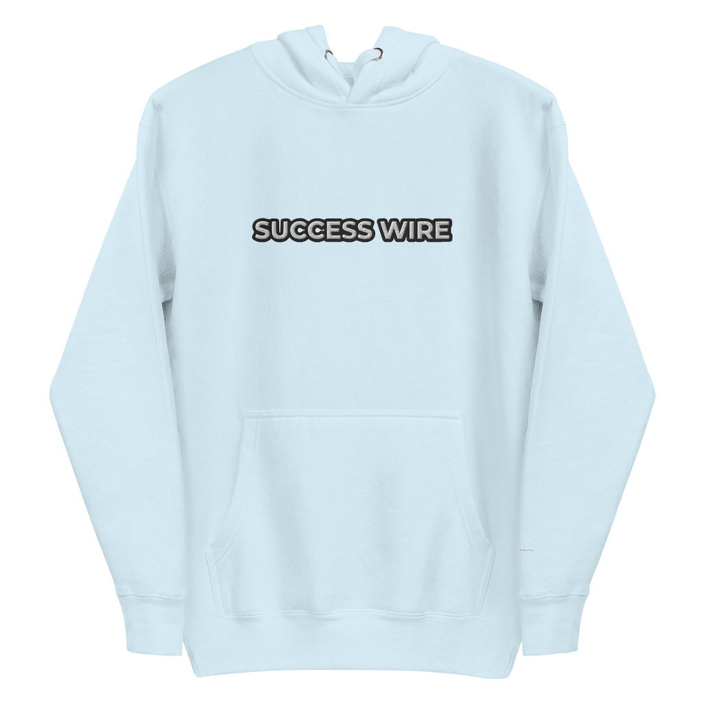 SUCCESS WIRE Embroidered Black/White Logo Hoodie for Women (12 Color Variants)