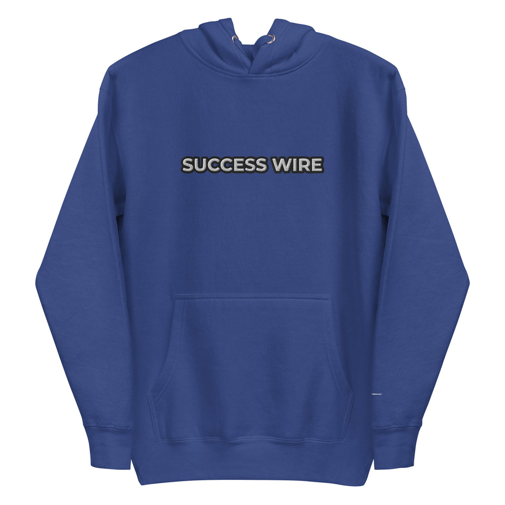 SUCCESS WIRE Embroidered Black/White Logo Hoodie for Women (12 Color Variants)