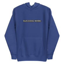 Load image into Gallery viewer, SUCCESS WIRE Embroidered Black/White Logo Hoodie for Women
