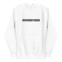 Load image into Gallery viewer, SUCCESS WIRE Embroidered Black/White Logo Hoodie for Women
