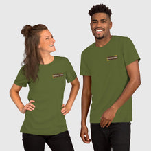 Load image into Gallery viewer, SUCCESS WIRE Unisex Olive/Leopard Signature T-Shirt for Men and for Women
