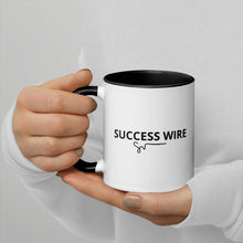 Load image into Gallery viewer, SUCCESS WIRE Signature Logo Mug with Color Inside
