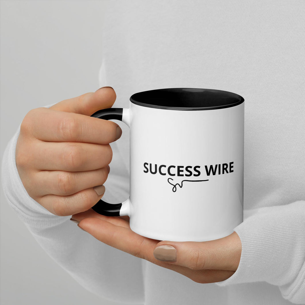 SUCCESS WIRE Signature Logo Mug with Color Inside