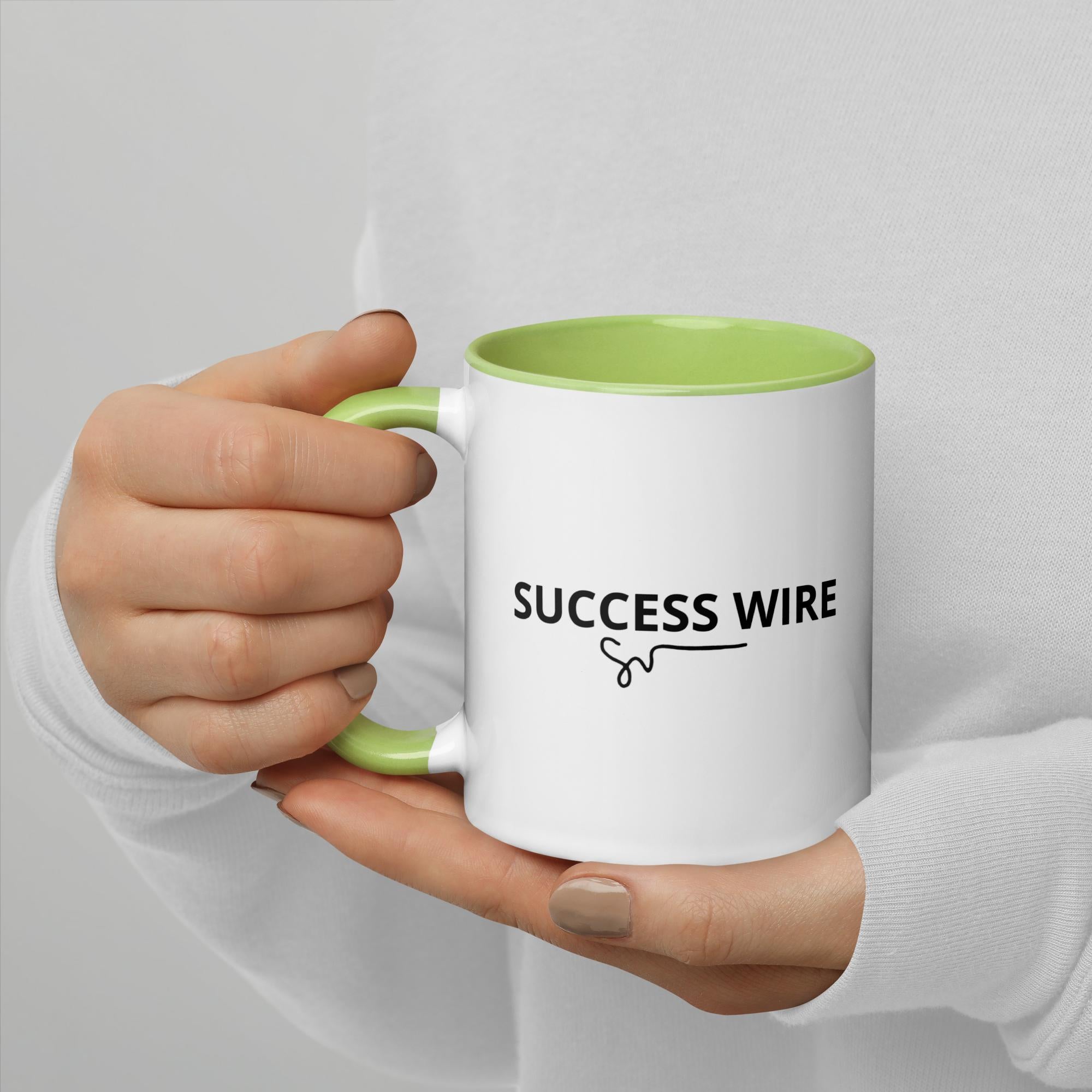 SUCCESS WIRE Signature Logo Mug with Color Inside