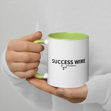 Load image into Gallery viewer, SUCCESS WIRE Signature Logo Mug with Color Inside
