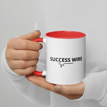 Load image into Gallery viewer, SUCCESS WIRE Signature Logo Mug with Color Inside
