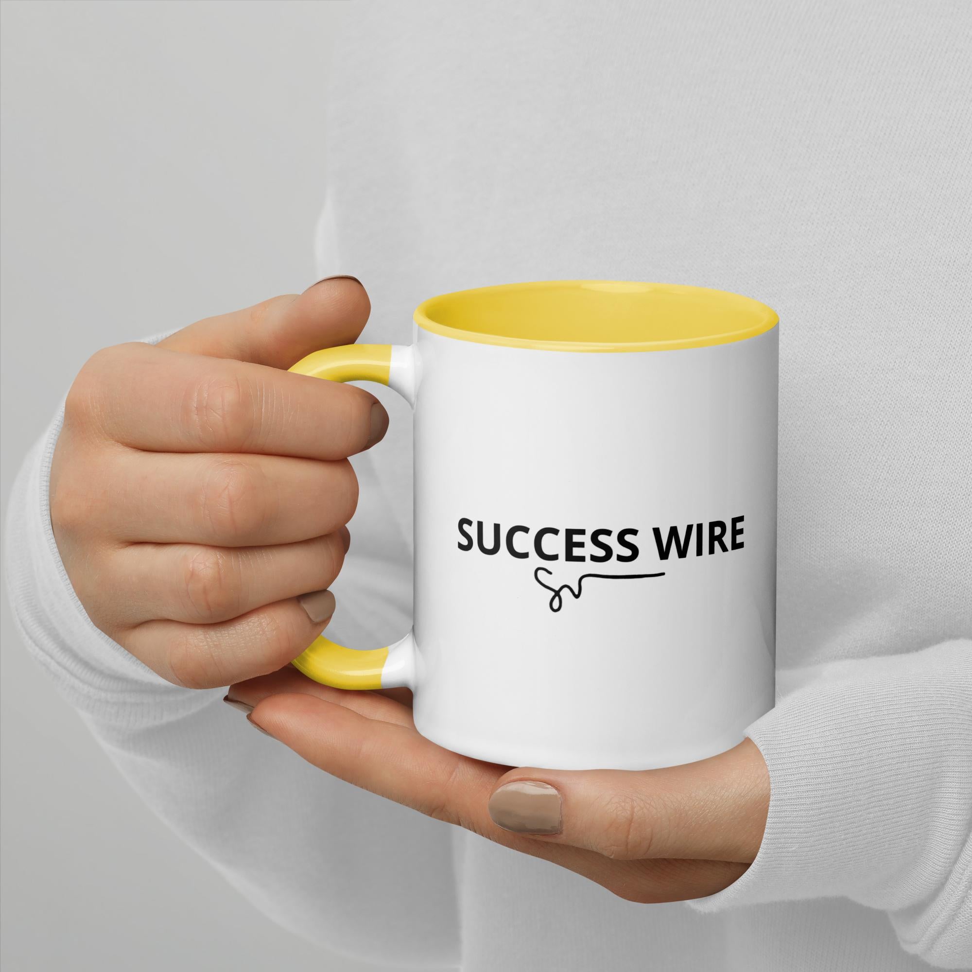 SUCCESS WIRE Signature Logo Mug with Color Inside