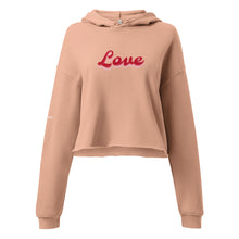 Load image into Gallery viewer, SUCCESS WIRE Love Vibes Crop Hoodie for Women
