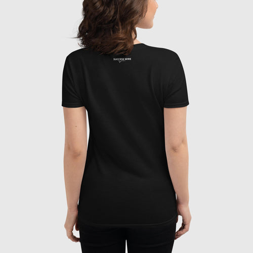 SUCCESS WIRE "Positive Vibes All Day" Short Sleeve T-shirt for Women (6 Color Variants)