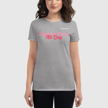 Load image into Gallery viewer, SUCCESS WIRE &quot;Positive Vibes All Day&quot; Short Sleeve T-shirt for Women (6 Color Variants)
