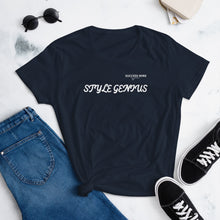 Load image into Gallery viewer, SUCCESS WIRE Logo &quot;Style Genius&quot; Graphic T-shirt for Women ( 8 Available Color Variants)
