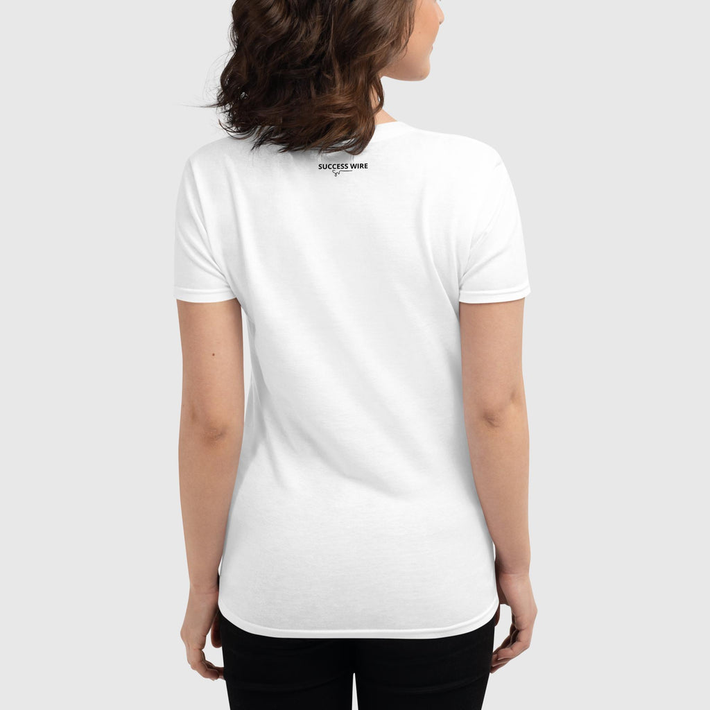 SUCCESS WIRE "Positive Vibes All Day" Short Sleeve T-shirt for Women