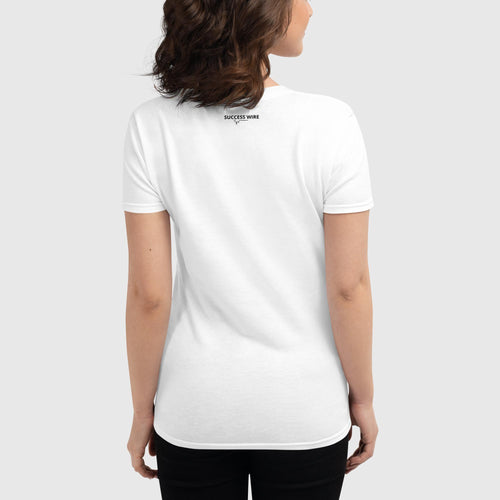 SUCCESS WIRE "Positive Vibes All Day" Short Sleeve T-shirt for Women