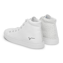 Load image into Gallery viewer, SUCCESS WIRE High Top White Leopard Signature Canvas Shoes for Women
