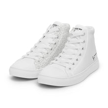 Load image into Gallery viewer, SUCCESS WIRE High Top White Leopard Signature Canvas Shoes for Women
