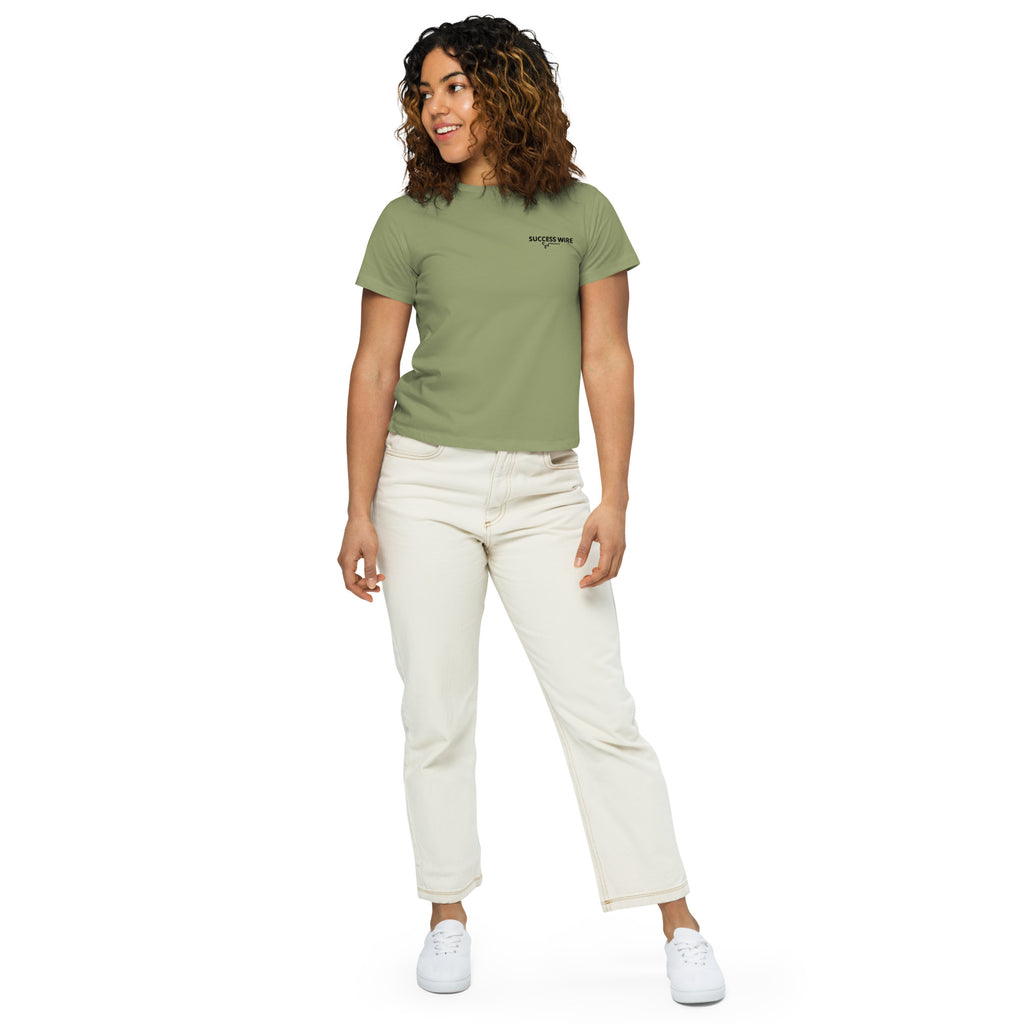 SUCCESS WIRE High-Waisted T-shirt for Women (6 Color Variants)