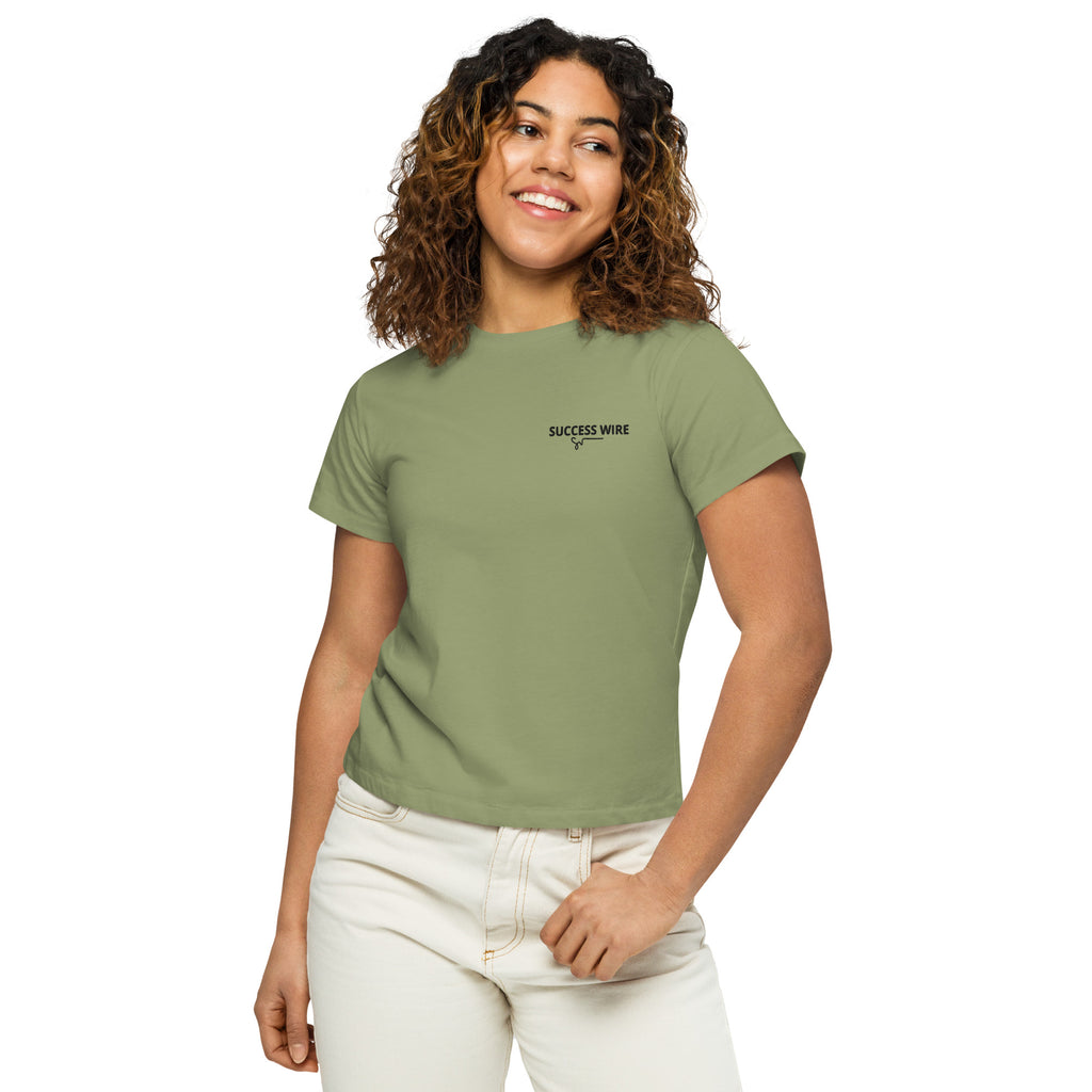 SUCCESS WIRE High-Waisted T-shirt for Women (6 Color Variants)