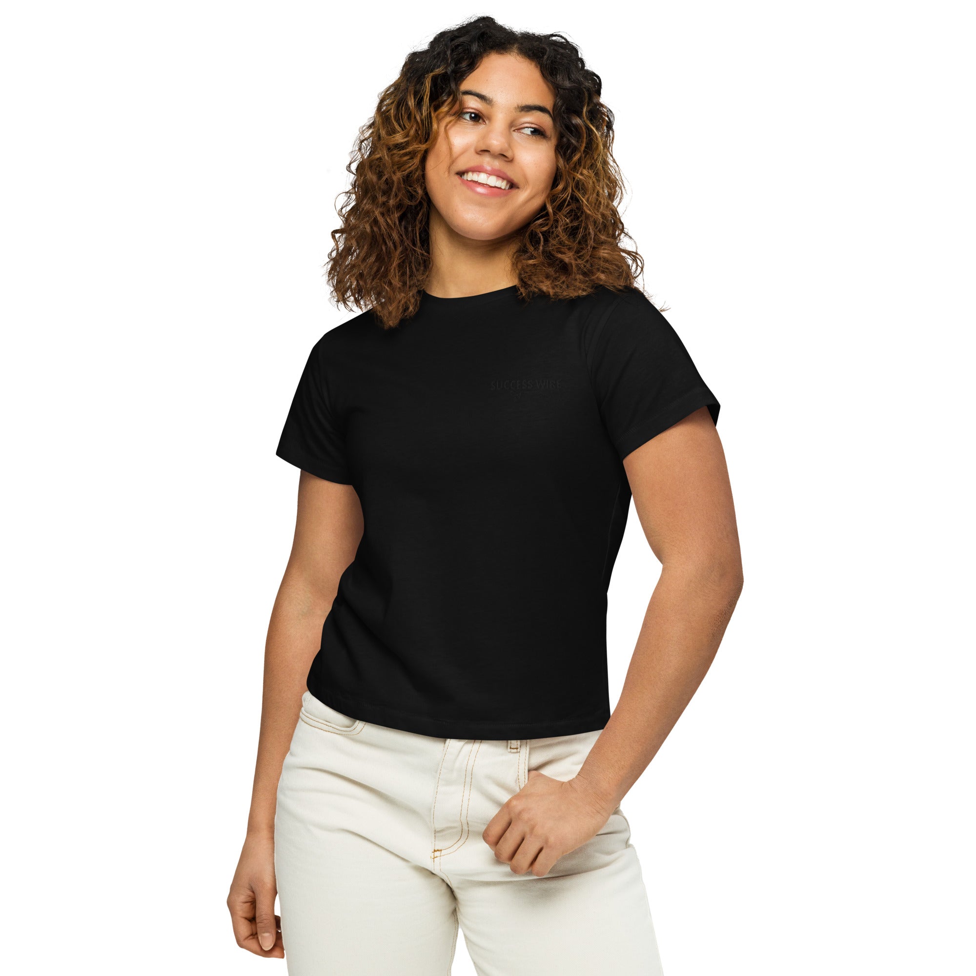 SUCCESS WIRE High-Waisted T-shirt for Women (6 Color Variants)