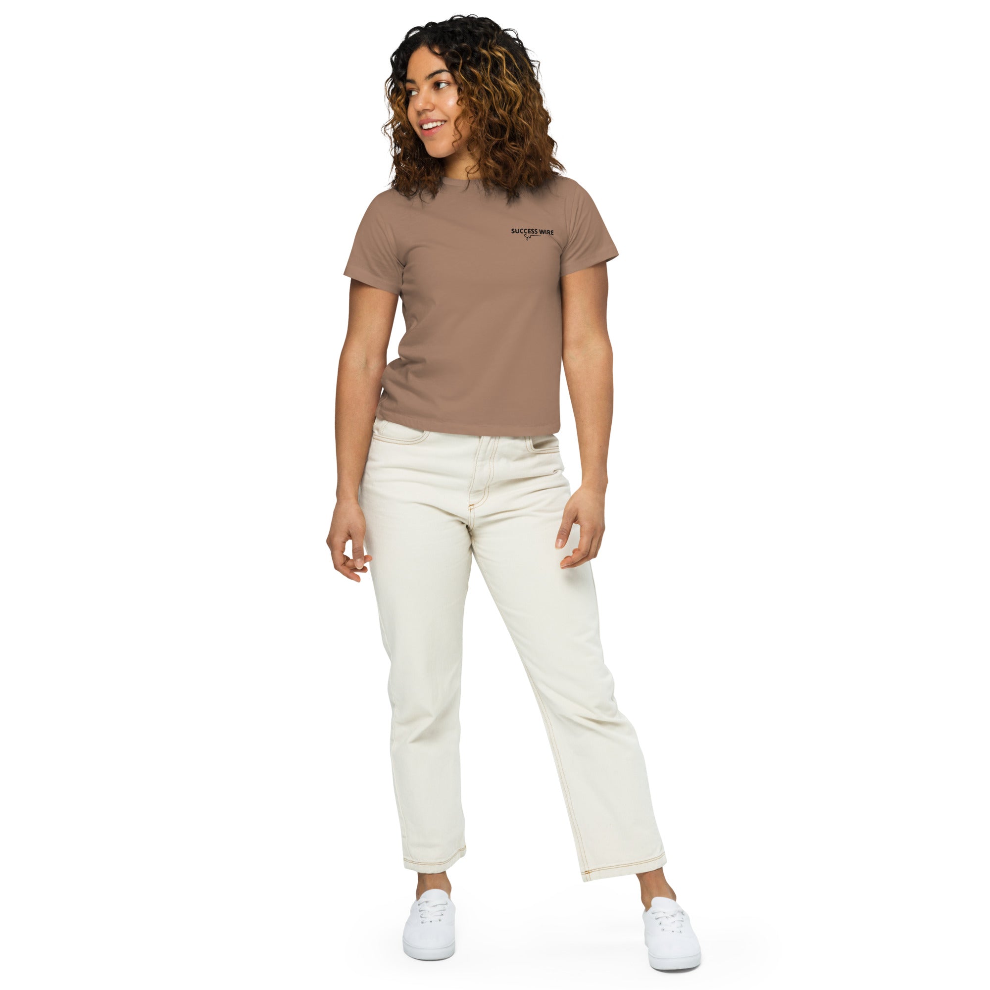 SUCCESS WIRE High-Waisted T-shirt for Women (6 Color Variants)