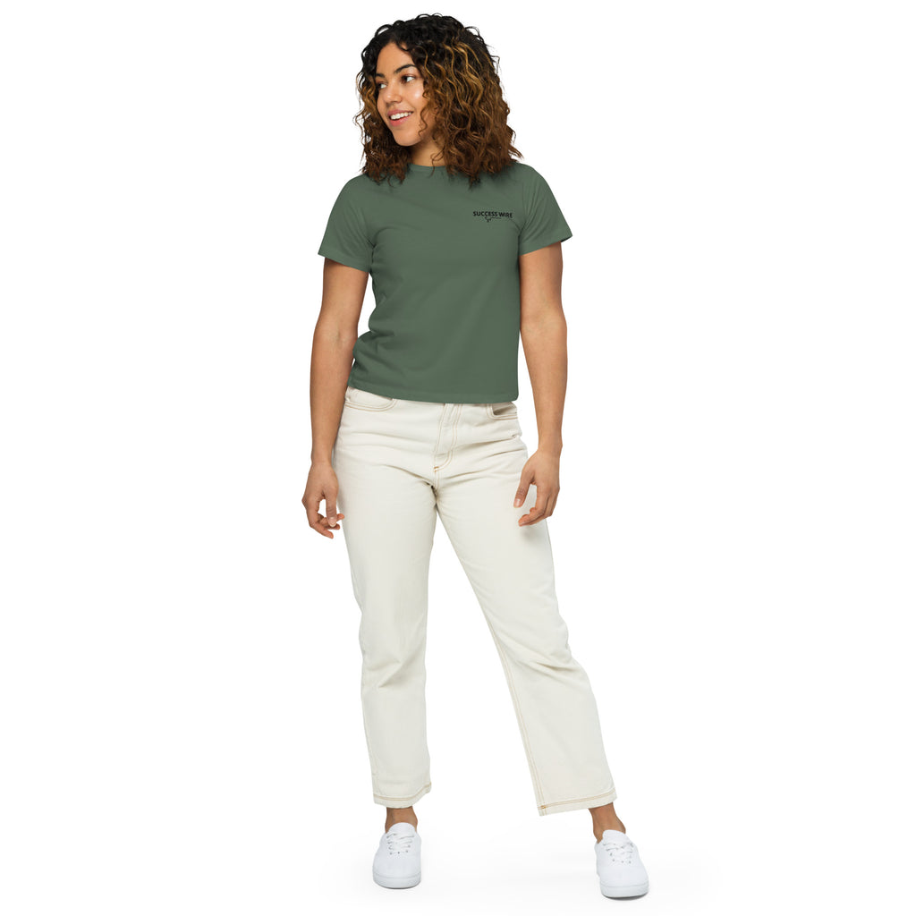 SUCCESS WIRE High-Waisted T-shirt for Women (6 Color Variants)