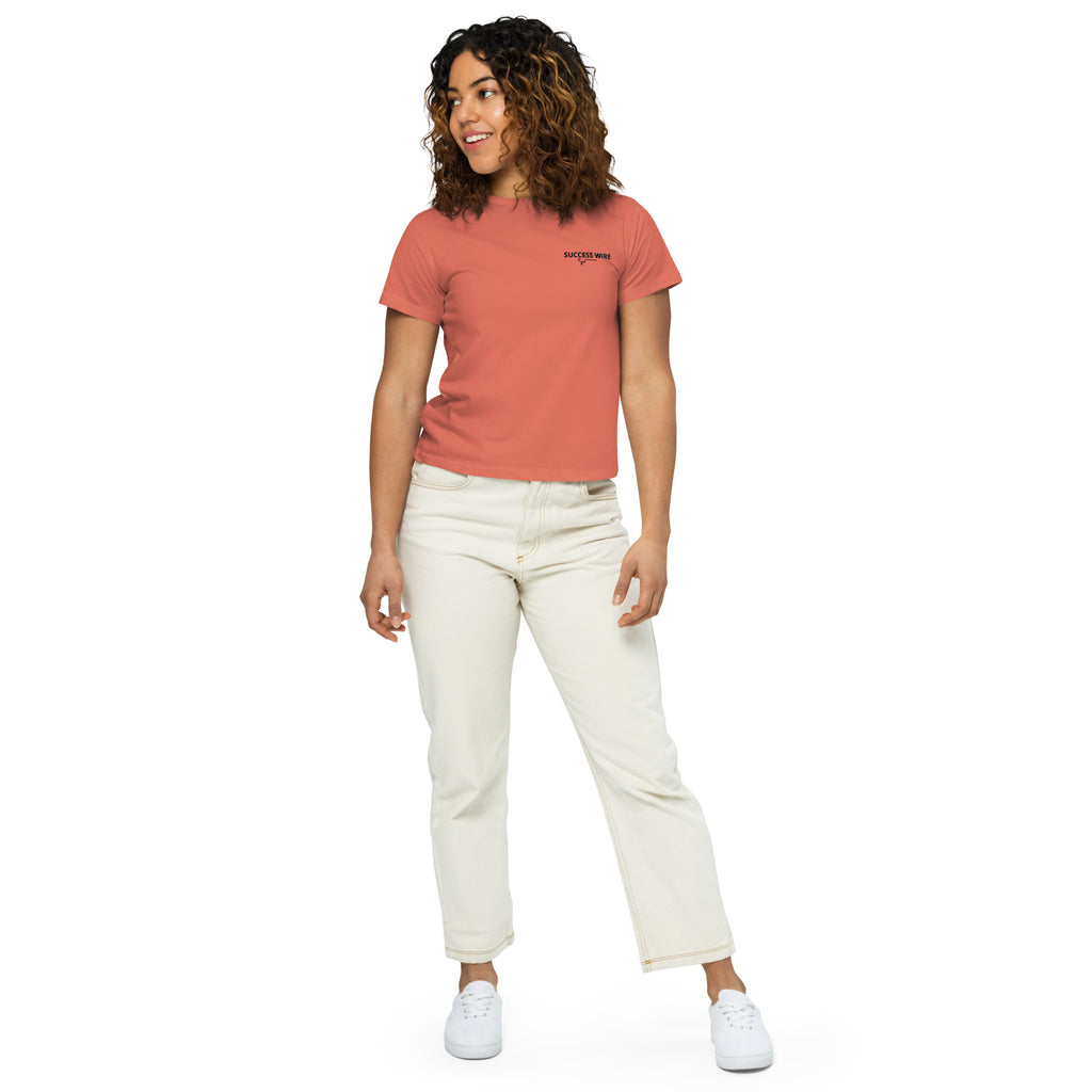 SUCCESS WIRE High-Waisted T-shirt for Women (6 Color Variants)