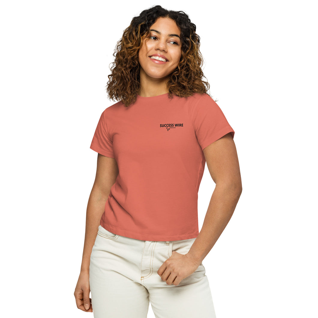 SUCCESS WIRE High-Waisted T-shirt for Women (6 Color Variants)