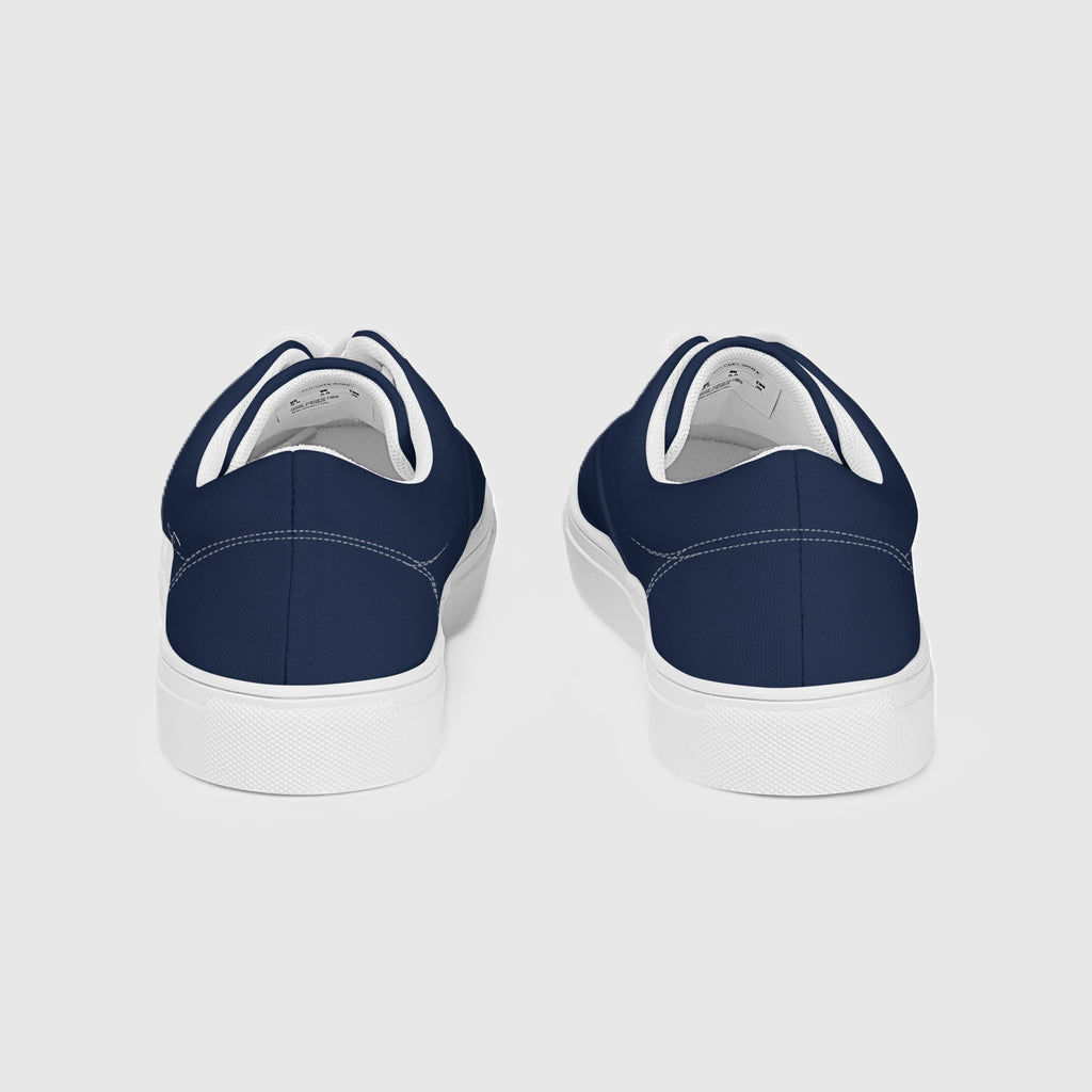 SUCCESS WIRE Classic Lace-up Canvas Shoes for Women - Navy