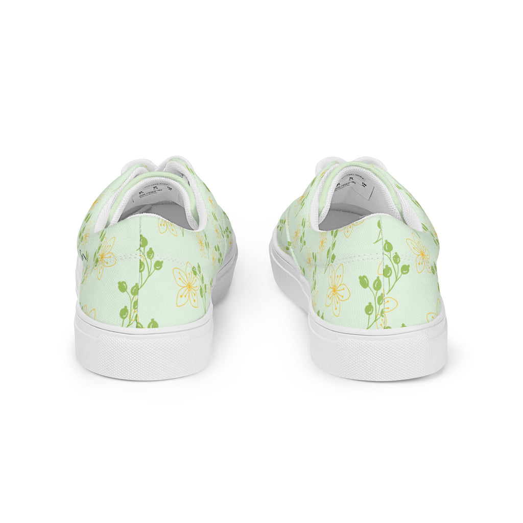 SUCCESS WIRE Blooming Dreams Lace-up Canvas Shoes for Women