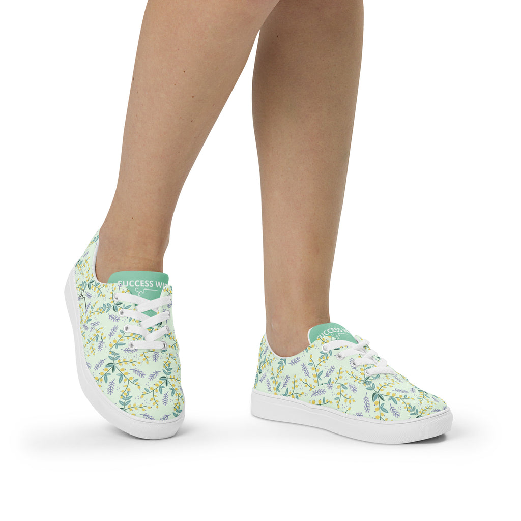 SUCCESS WIRE Lively Dreams Lace-up Canvas Shoes for Women