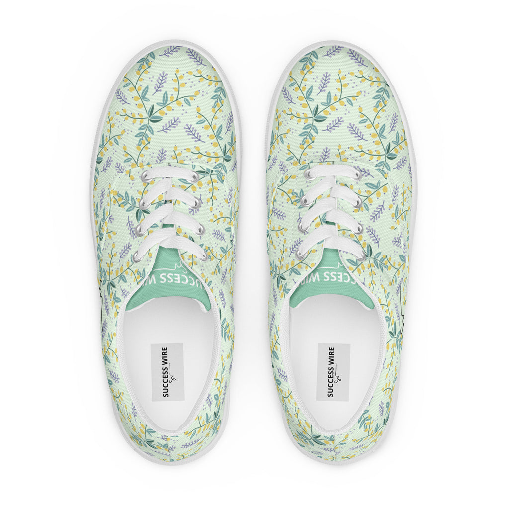 SUCCESS WIRE Lively Dreams Lace-up Canvas Shoes for Women