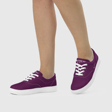 Load image into Gallery viewer, SUCCESS WIRE Classic Lace-up Canvas Shoes for Women - Tyrian Purple
