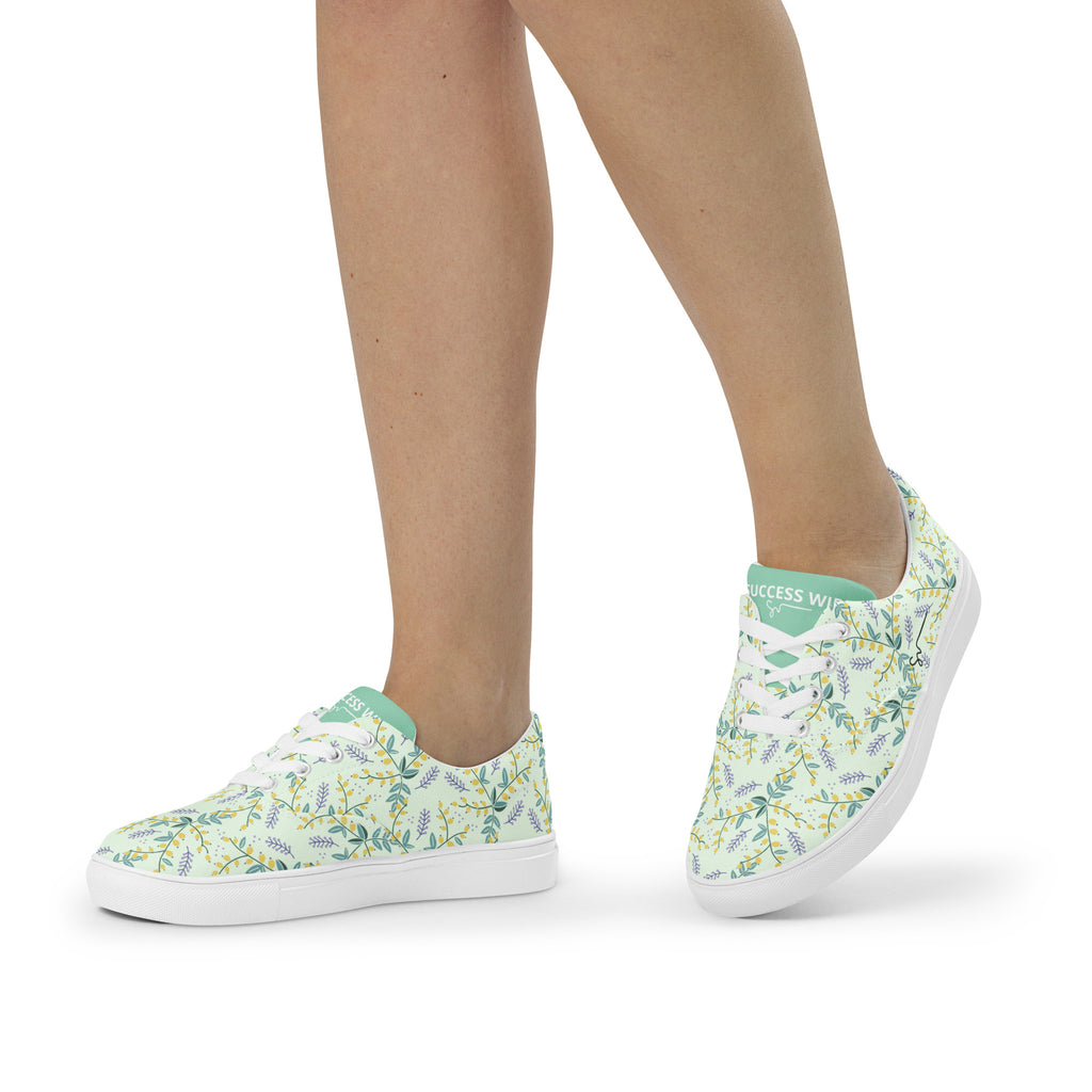 SUCCESS WIRE Lively Dreams Lace-up Canvas Shoes for Women