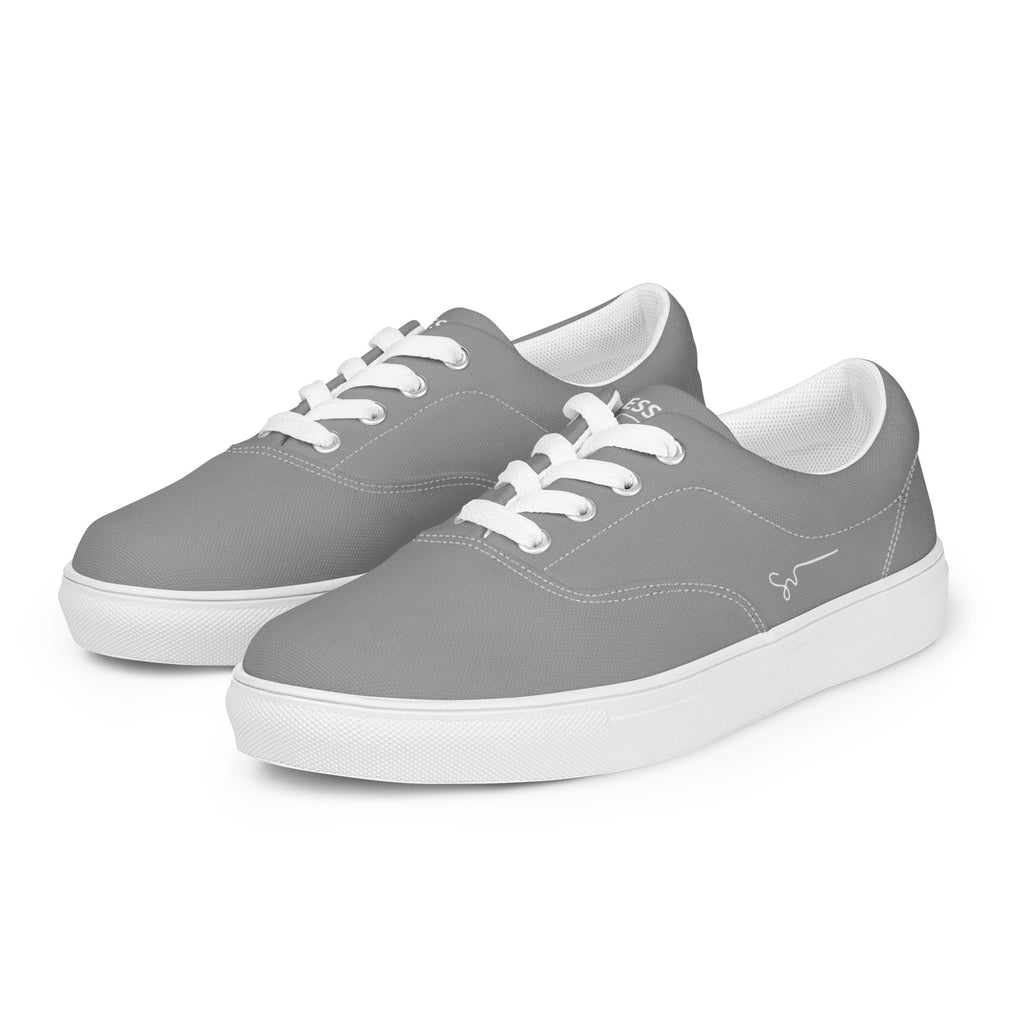 SUCCESS WIRE Classic Lace-up Canvas Shoes for Women - Nobel Gray