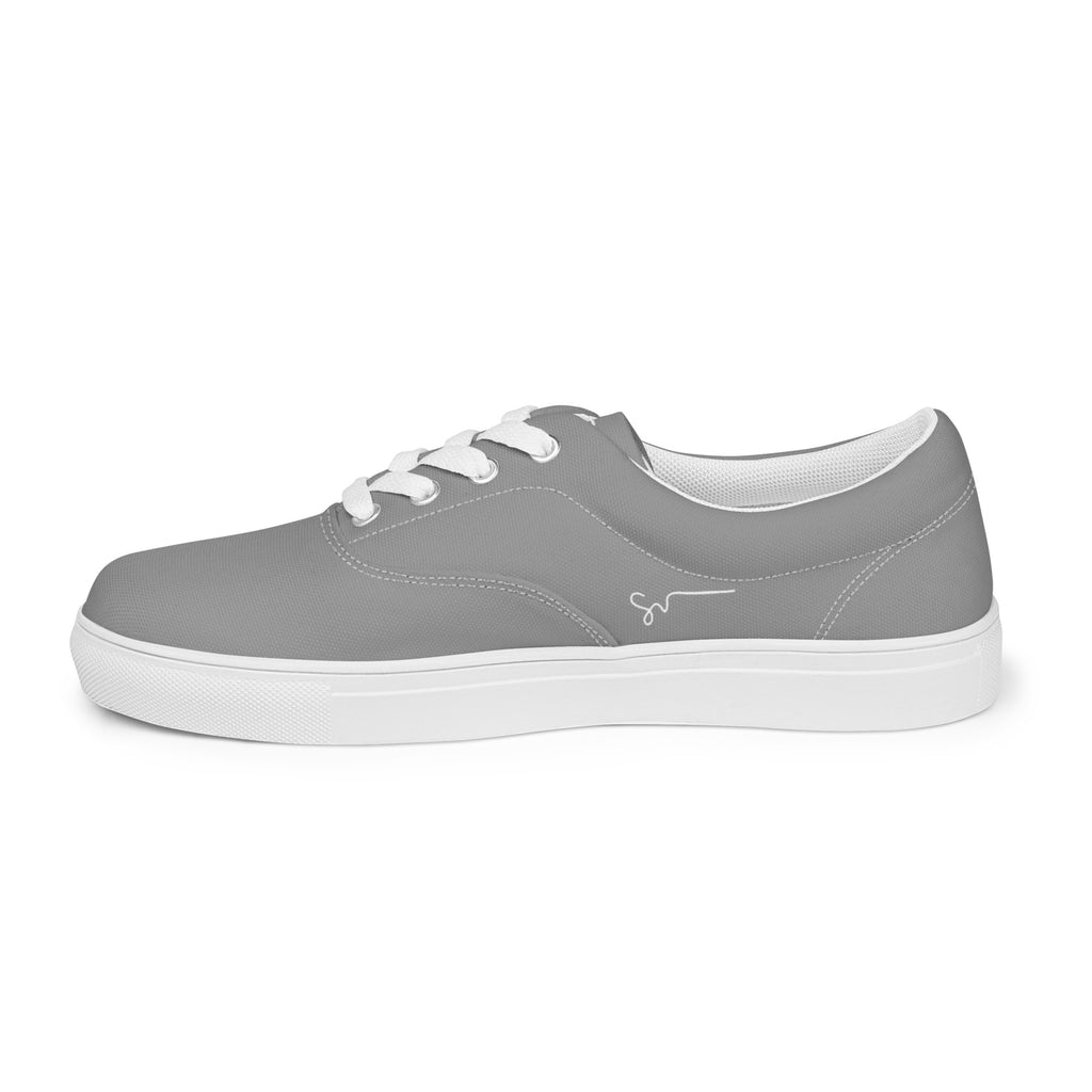 SUCCESS WIRE Classic Lace-up Canvas Shoes for Women - Nobel Gray