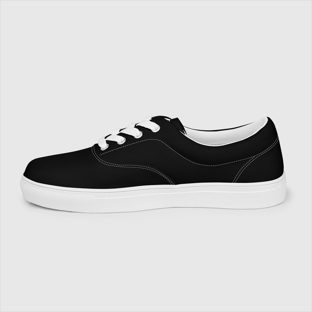 SUCCESS WIRE Classic Lace-up Canvas Shoes for Women - Black
