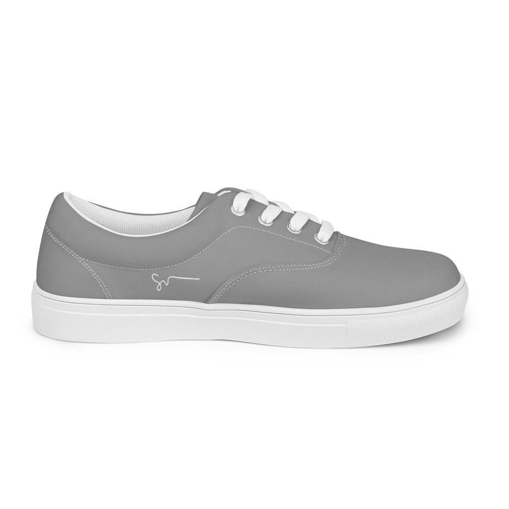 SUCCESS WIRE Classic Lace-up Canvas Shoes for Women - Nobel Gray