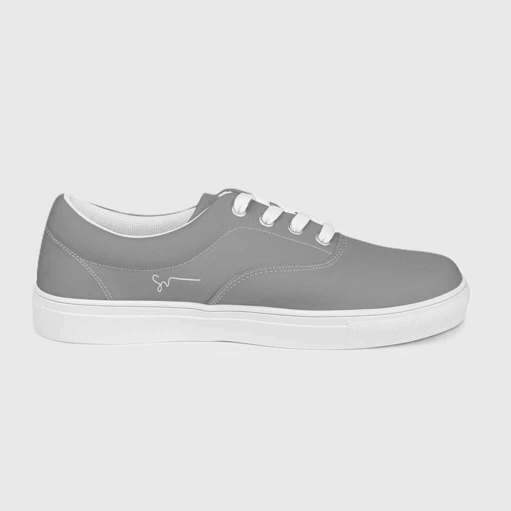 SUCCESS WIRE Classic Lace-up Canvas Shoes for Women - Nobel Gray