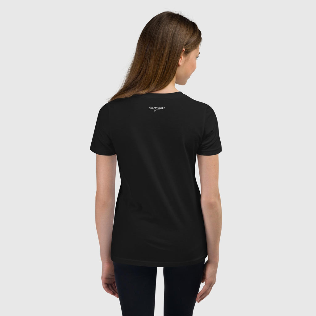 SUCCESS WIRE "Positive Vibes All Day" Short Sleeve T-Shirt for Big & Little Girls (5 Color Variants) (S-XL)