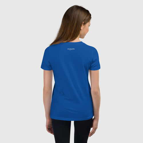 SUCCESS WIRE "Positive Vibes All Day" Short Sleeve T-Shirt for Big & Little Girls (10 Color Variants) (S-XL)